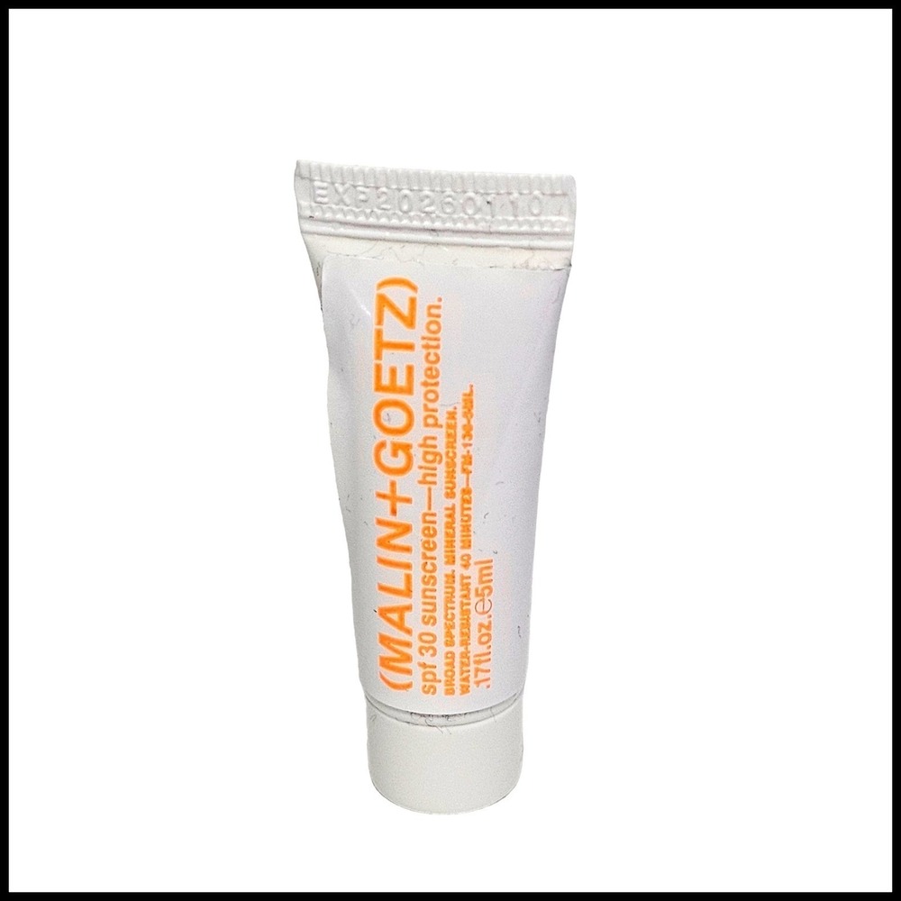 MALIN + GOETZ SPF 30 Sunscreen High Protection 0.17 fl.oz. 5 ml Travel Size Mini